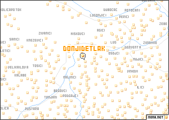 map of Donji Detlak