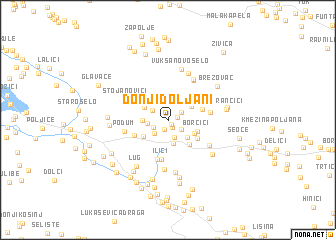 map of Donji Doljani