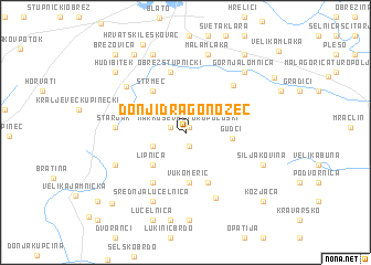 map of Donji Dragonožec