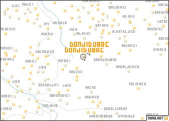 map of Donji Dubac