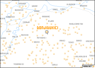 map of Donji Ðukići