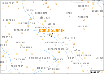 map of Donji Dušnik