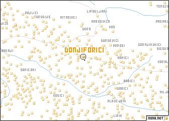 map of Donji Forići