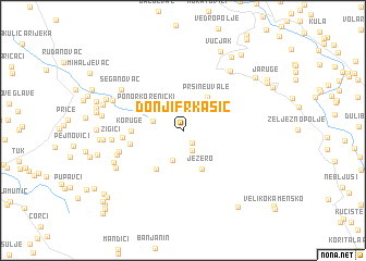 map of Donji Frkašić