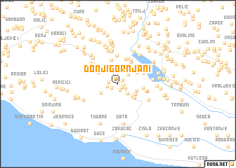 map of Donji Gornjani