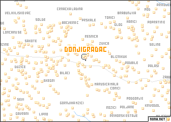 map of Donji Gradac