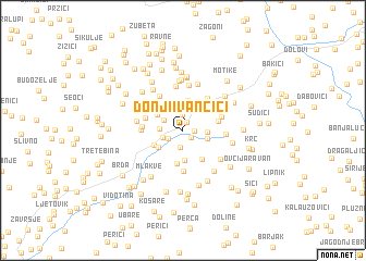 map of Donji Ivančići