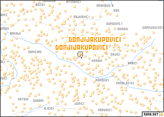 map of Donji Jakupovići