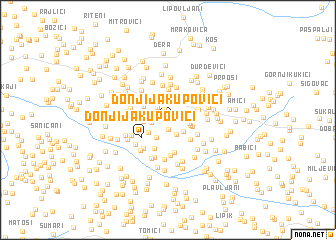 map of Donji Jakupovići