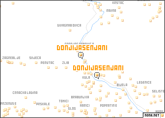 map of Donji Jasenjani