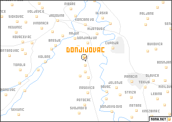 map of Donji Jovac