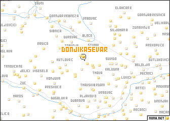 map of Donji Kaševar