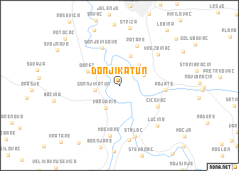 map of Donji Katun