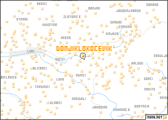 map of Donji Klokočevik