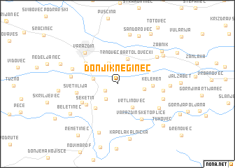 map of Donji Kneginec