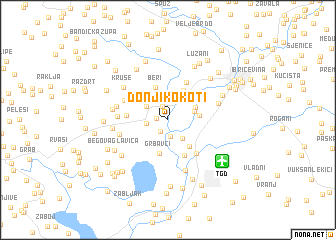 map of Donji Kokoti