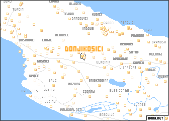 map of Donji Kosići