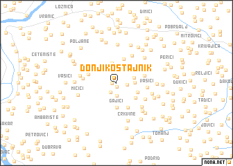 map of Donji Kostajnik