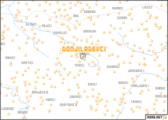 map of Donji Lađevći