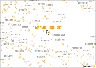 map of Donji Lukavac