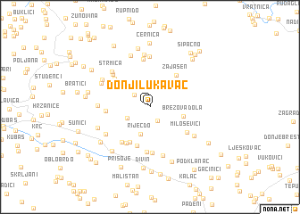 map of Donji Lukavac
