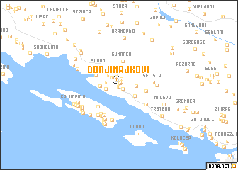 map of Donji Majkovi