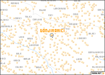 map of Donji Mamići