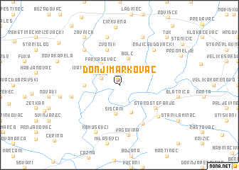 map of Donji Markovac