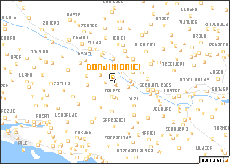 map of Donji Mionići