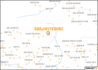 map of Donji Mitrovac