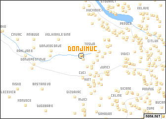 map of Donji Muć