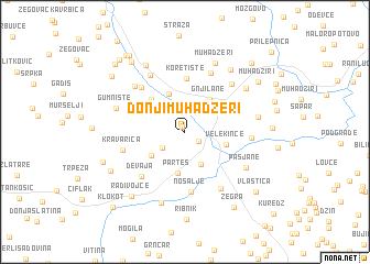 map of Donji Muhadžeri