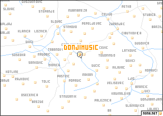 map of Donji Mušić