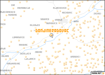 map of Donji Neradovac