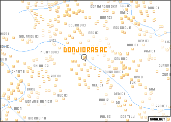 map of Donji Orašac