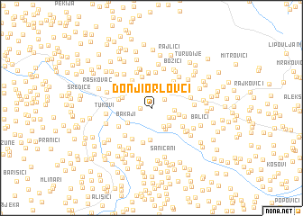 map of Donji Orlovci