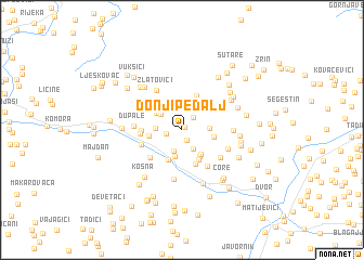 map of Donji Pedalj