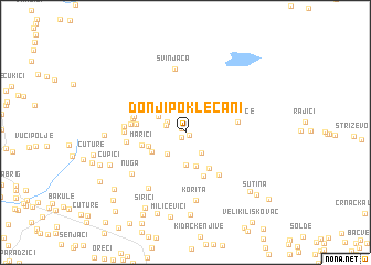 map of Donji Poklečani