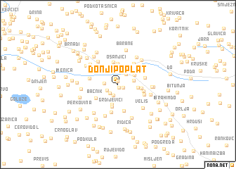 map of Donji Poplat