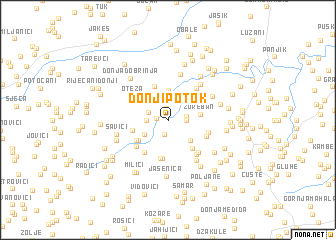 map of Donji Potok