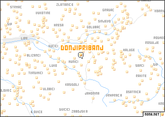 map of Donji Pribanj