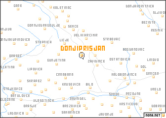 map of Donji Prisjan