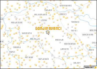 map of Donji Ravanci