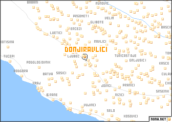 map of Donji Ravlići