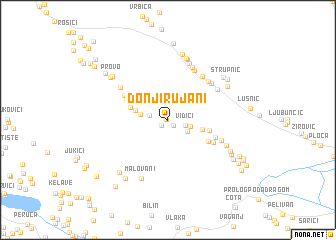 map of Donji Rujani