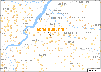 map of Donji Runjani