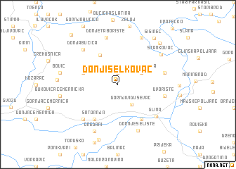 map of Donji Selkovac