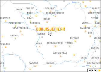 map of Donji Sjeničak