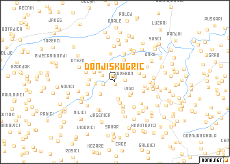 map of Donji Skugrić