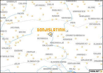 map of Donji Slatinik